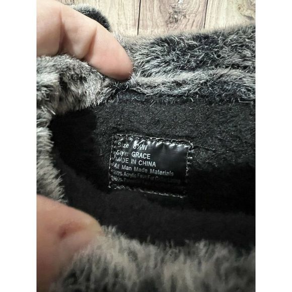 Weatherproof Womens Boots, Style Grace, Sz 8.5, Black w/Fur Trim - Picture 11 of 11